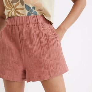 Madewell LightSpun Shorts In Dusty Pink